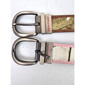 Real Tree Belts Bundle Pink Camo Brown Womens